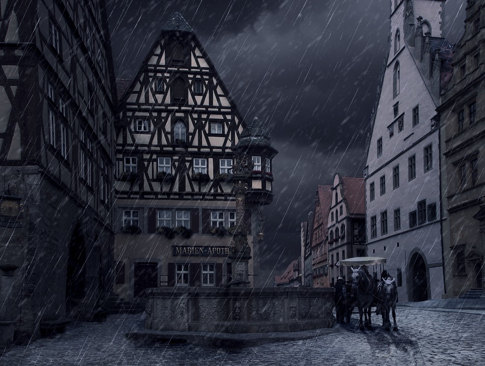 夜の街の画像